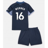 Dres Tottenham Hotspur Timo Werner #16 Preč pre deti 2023-24 Krátky Rukáv (+ trenírky)